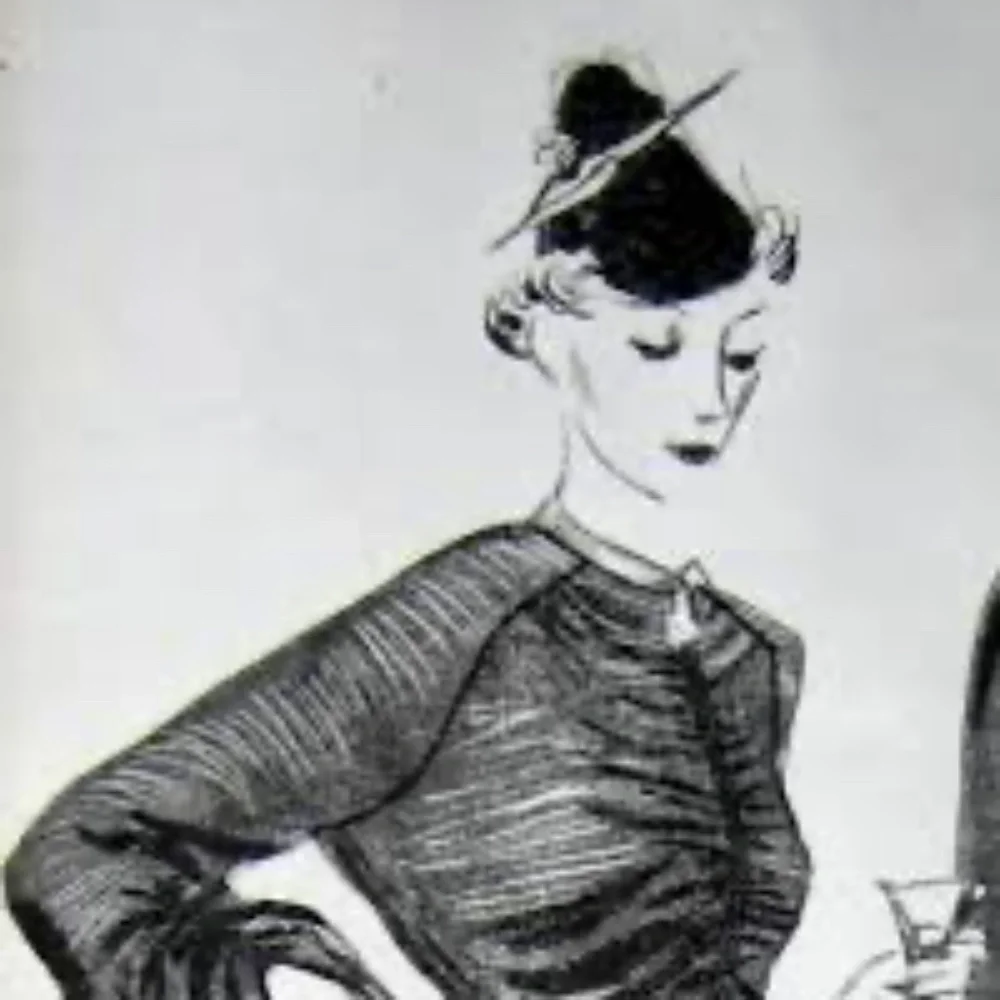 EXTRAORDINARY 1930's NAVY STRAW CONICAL HAT + CORLED FEATHER POM PONS - Picture 14 of 14